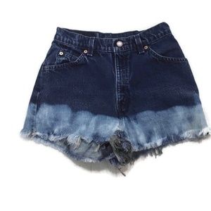 LEVI'S ORANGE TAG 3912 Slim fit high rise shorts